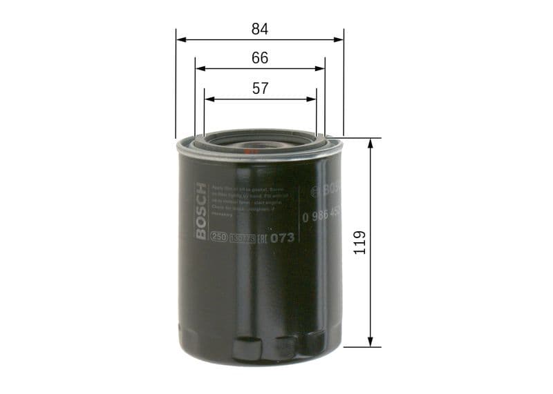 Filtru ulei BOSCH 0 986 452 000