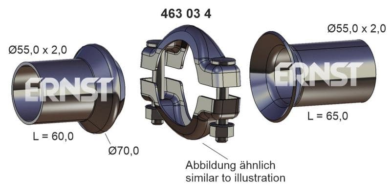 Set reparatie, teava de evacuare ERNST 463034