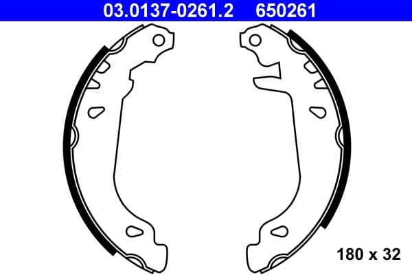 Set saboti frana ATE 03.0137-0261.2