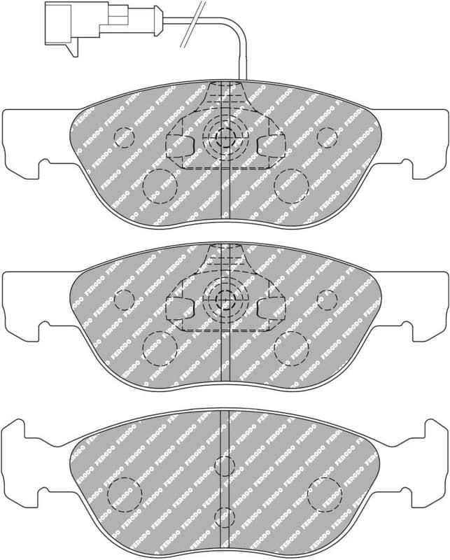 set placute frana,frana disc FERODO FDS1056
