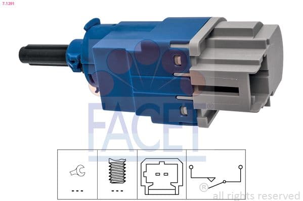 Comutator, actionare ambreiaj (Tempomat) FACET Made in Italy - OE Equivalent 7.1291