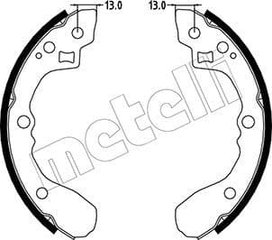 Set saboti frana METELLI 53-0220