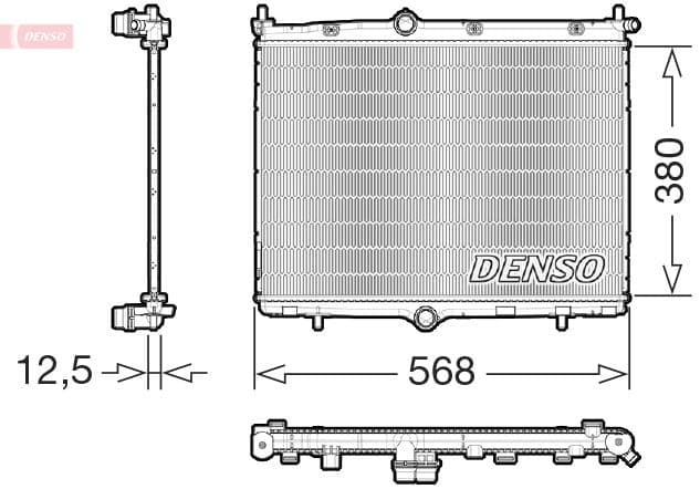 Radiator, racire motor DENSO DRM21107