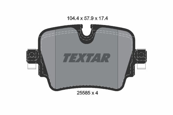 set placute frana,frana disc TEXTAR 2558501