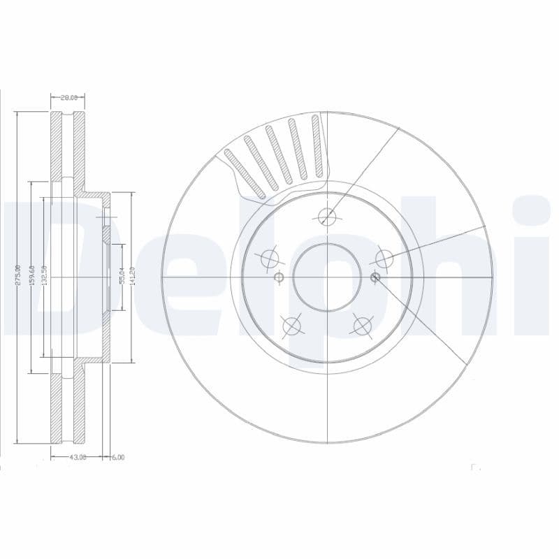 Disc frana DELPHI BG3189