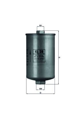 filtru combustibil MAHLE KL 28