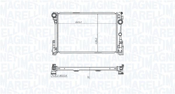 Radiator, racire motor MAGNETI MARELLI 350213220700
