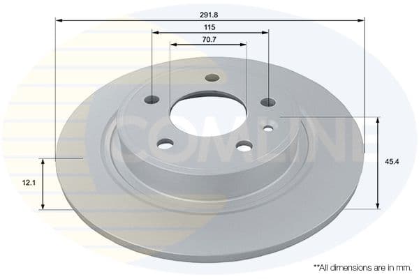 Disc frana COMLINE ADC1154