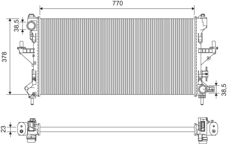 Radiator, racire motor VALEO 701426