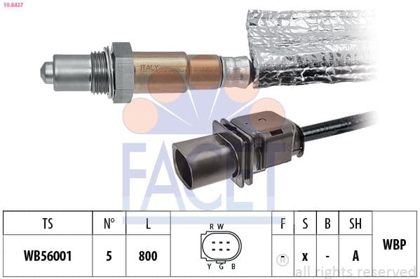 Sonda Lambda FACET Made in Italy - OE Equivalent 10.8427