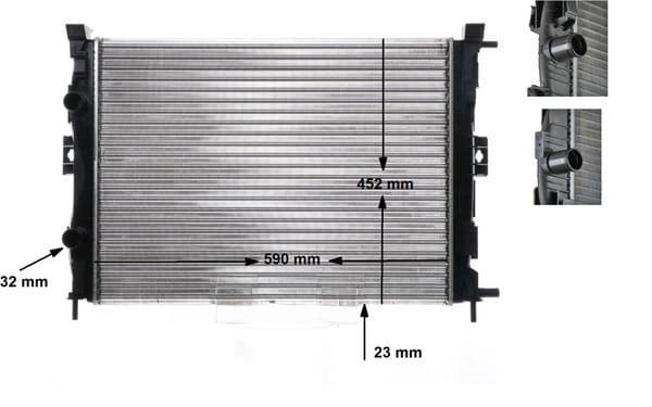 Radiator, racire motor MAHLE BEHR CR 1690 000S