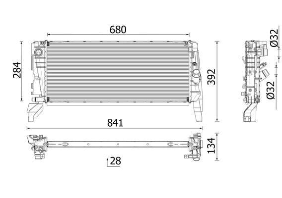 Radiator, racire motor MAHLE BEHR *** PREMIUM LINE *** CR 2763 000P
