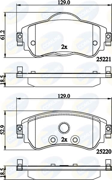 set placute frana,frana disc COMLINE CBP32145
