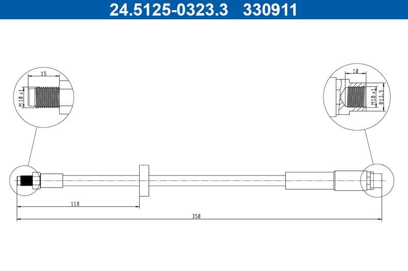 Furtun frana ATE 24.5125-0323.3