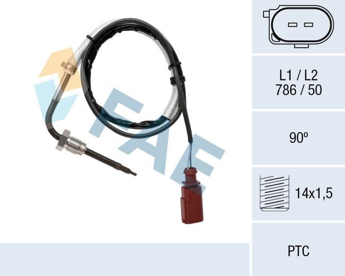 Senzor, temperatura gaze evacuare FAE 68089
