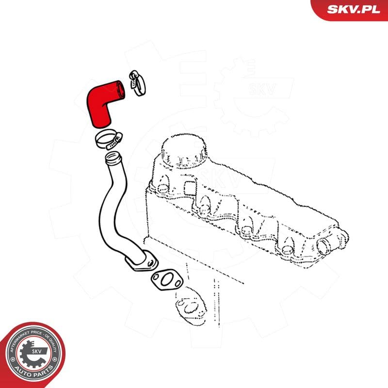 furtun,aerisire bloc motor ESEN SKV 24SKV206