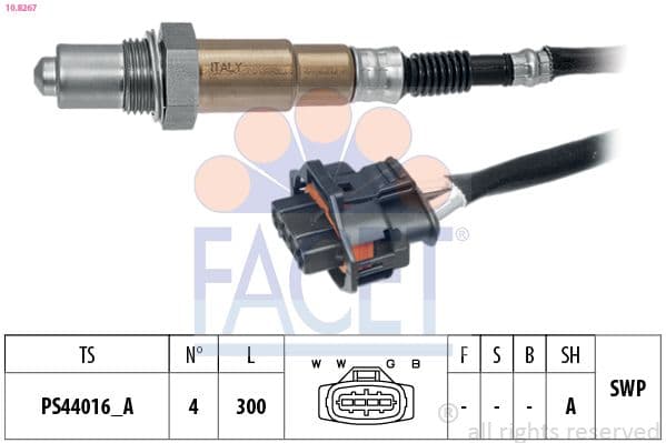 Sonda Lambda FACET Made in Italy - OE Equivalent 10.8267