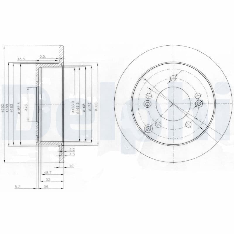 Disc frana DELPHI BG3799