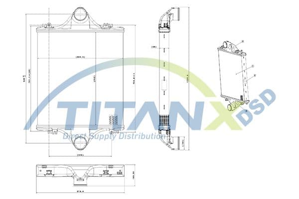 Intercooler, compresor TITANX IX139001