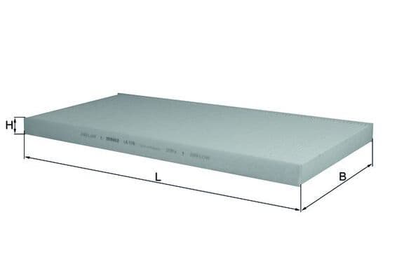 Filtru, aer habitaclu MAHLE LA 170