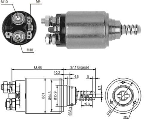 Solenoid, electromotor MAGNETI MARELLI 940113050187