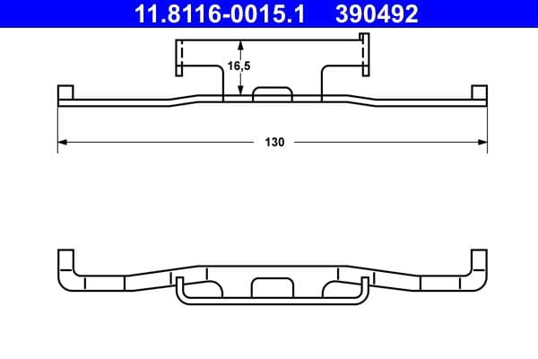 Arc, etrier frana ATE 11.8116-0015.1
