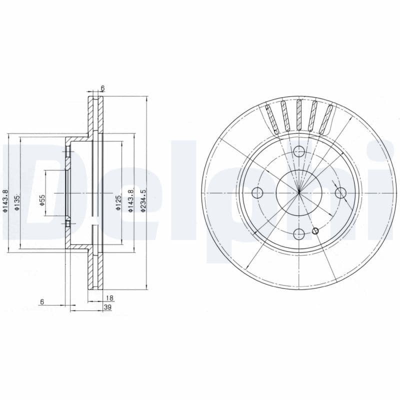 Disc frana DELPHI BG2802