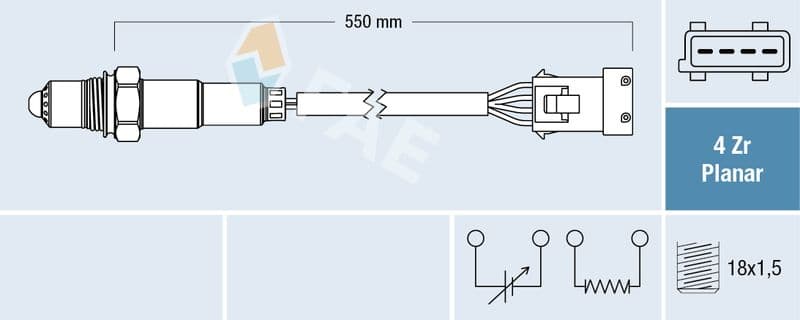 Sonda Lambda FAE 77411