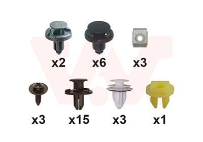 Set montaj, aripa laterala VAN WEZEL 3336796