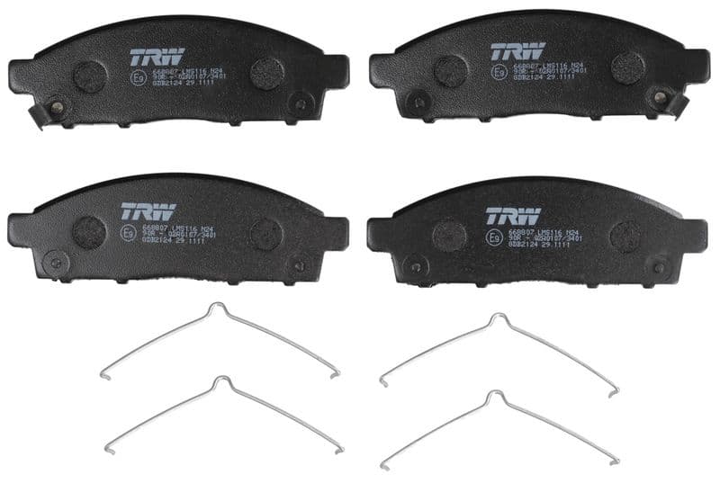 set placute frana,frana disc TRW GDB2124