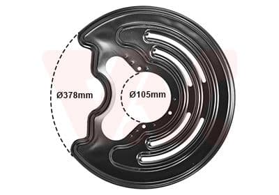 protectie stropire,disc frana VAN WEZEL 3794374
