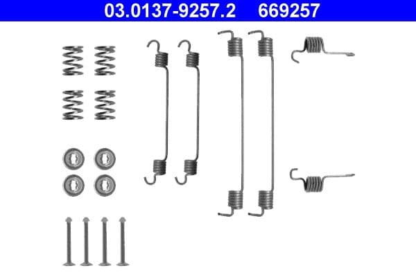 Set accesorii, sabot de frana ATE 03.0137-9257.2