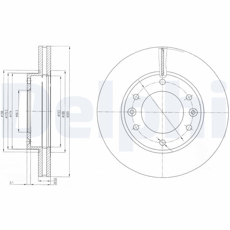 Disc frana DELPHI BG4137