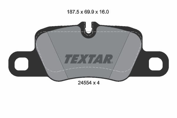 set placute frana,frana disc TEXTAR 2455402