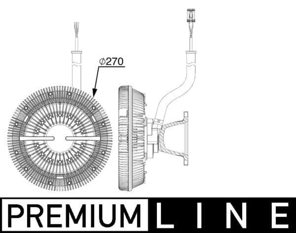 Cupla, ventilator radiator MAHLE BEHR *** PREMIUM LINE *** CFC 243 000P