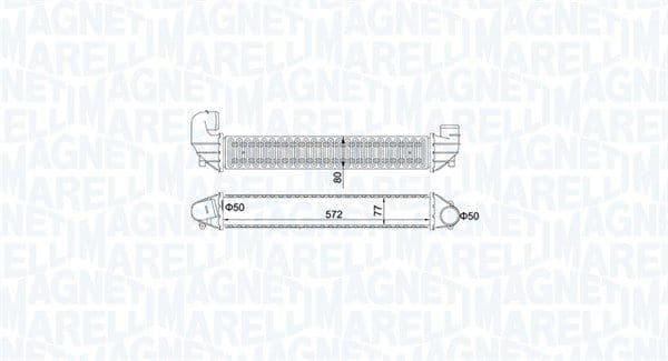 Intercooler, compresor MAGNETI MARELLI 351319205270