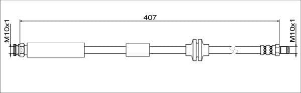 Furtun frana METZGER AUTOTEILE 4111801