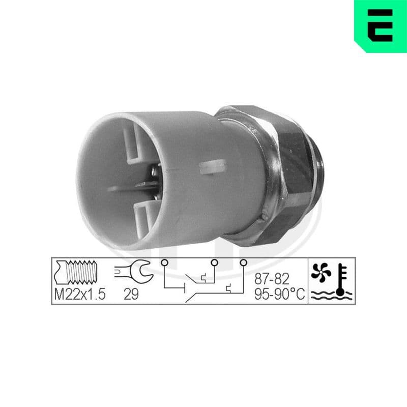 Comutator temperatura, ventilator radiator ERA 330218
