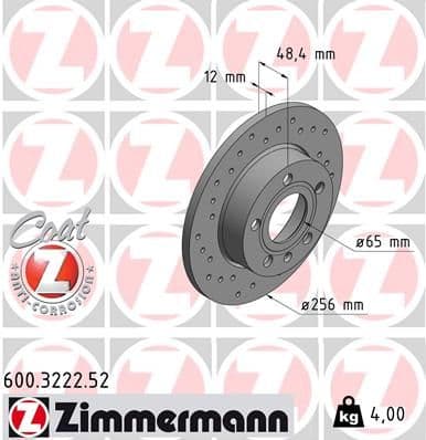 Disc frana ZIMMERMANN SPORT Z 600.3222.52