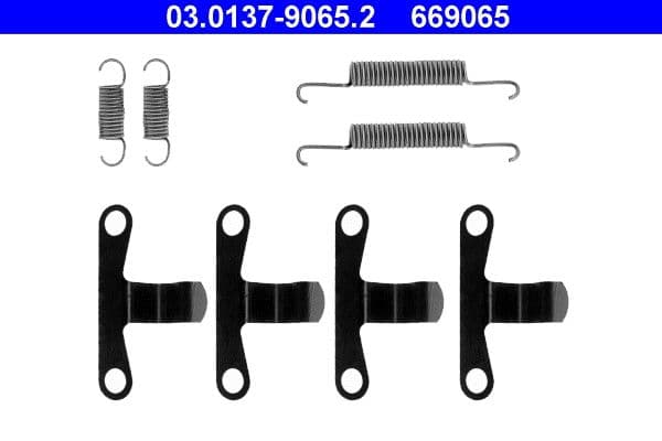 set accesorii, saboti frana parcare ATE 03.0137-9065.2