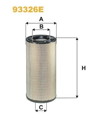 Filtru aer WIX FILTERS 93326E