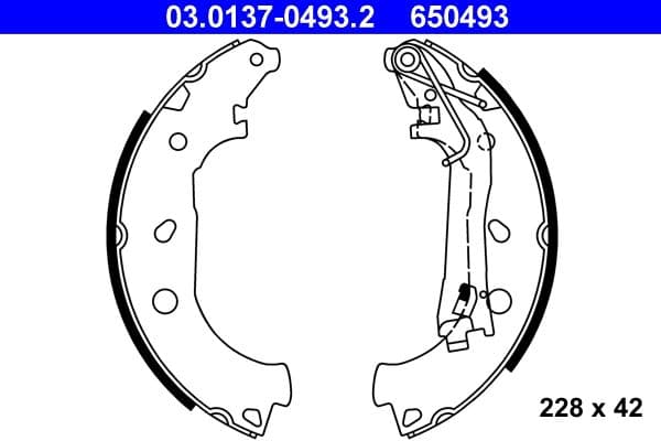Set saboti frana ATE 03.0137-0493.2