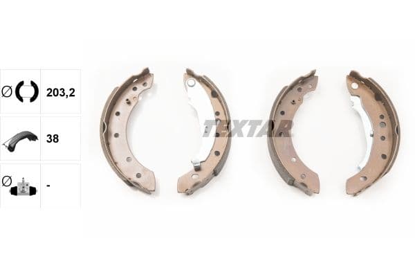 Set saboti frana TEXTAR 91061800