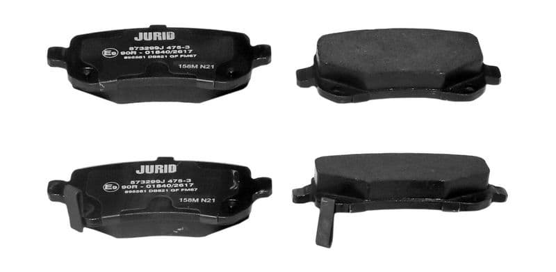 set placute frana,frana disc JURID 573299J