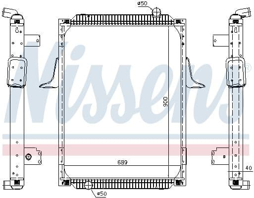 Radiator, racire motor NISSENS 63788A