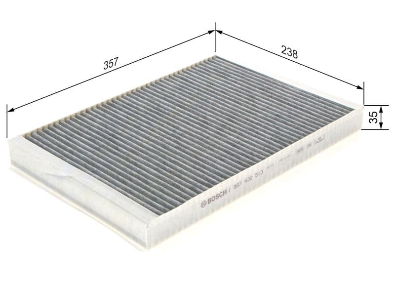 Filtru, aer habitaclu BOSCH 1 987 432 513