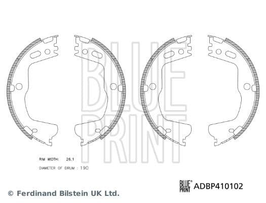 Set saboti frana BLUE PRINT ADBP410102