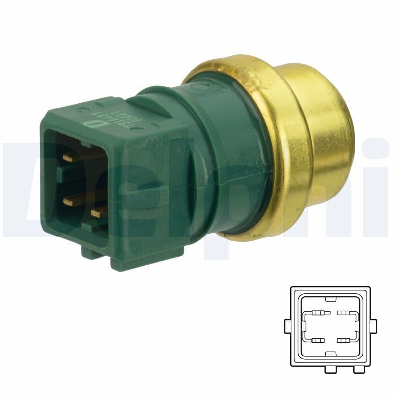 senzor,temperatura lichid de racire DELPHI TS10487