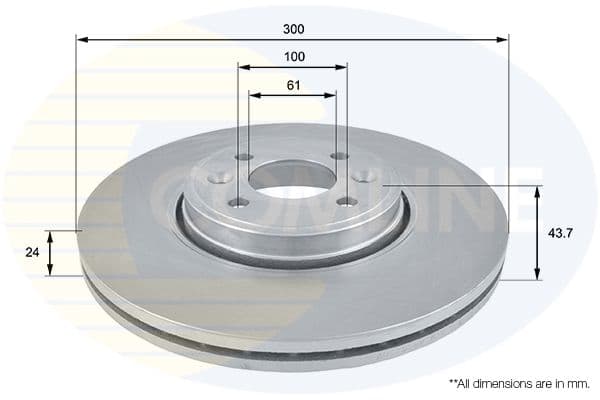Disc frana COMLINE ADC1556V