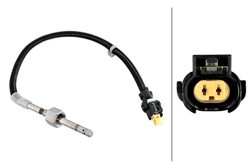 Senzor, temperatura gaze evacuare HELLA 6PT 358 226-071
